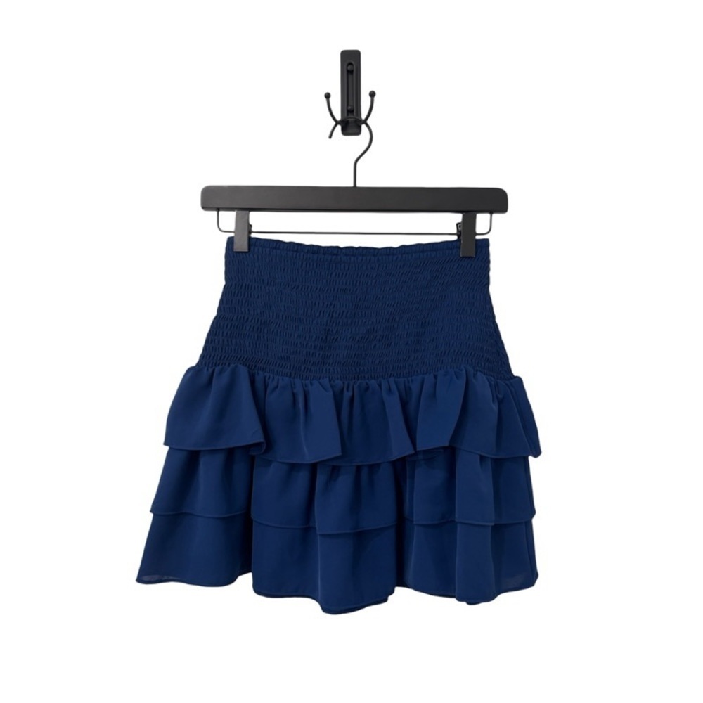 AMANDA UPRICHARD Mariska Mini Skirt in Blue